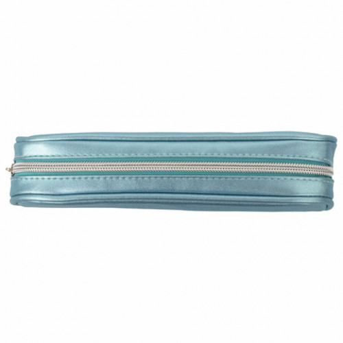 Пенал-косметичка BRAUBERG SPARKLE на молнии, мягкий, голубой, 22х4х7 см, 270051