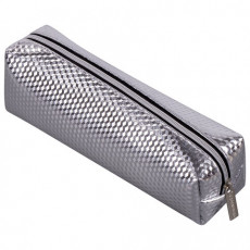Пенал-косметичка BRAUBERG, глянцевый, мягкий, Celebrity Silver, 21х5х6 см, 228993 Пенал-косметичка BRAUBERG, глянцевый, мягкий, Celebrity Silver, 21х5х6 см, 228993