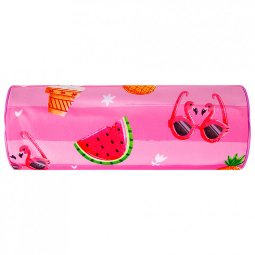 Пенал-тубус BRAUBERG, с эффектом Soft Touch, мягкий, Watermelon, 22х8 см, 229009