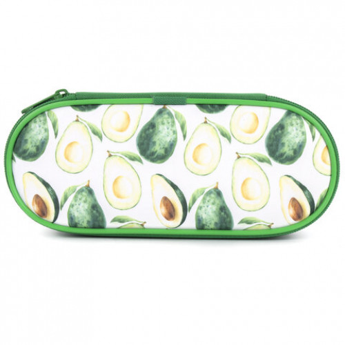 Пенал-футляр BRAUBERG, 1 отделение, ткань, 21x9x5 см, Avocado, 270374