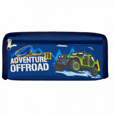 Пенал ЮНЛАНДИЯ ЮНИОР, 2 отделения, полиэстер, Offroad, 21х8х6 см, 273813