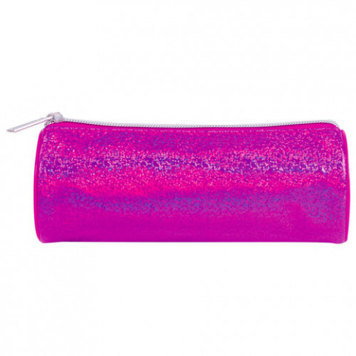 Пенал-тубус BRAUBERG, мягкий, Glitter Pink, 20х7х7 см, 229017