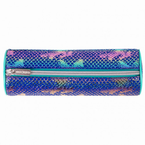 Пенал-тубус ЮНЛАНДИЯ SEASTORY на молнии, мягкий, Aquamarine, 21х7х7 см, 270047