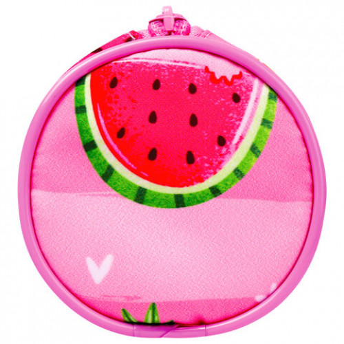 Пенал-тубус BRAUBERG, с эффектом Soft Touch, мягкий, Watermelon, 22х8 см, 229009