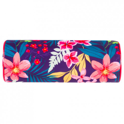 Пенал-тубус BRAUBERG, с эффектом Soft Touch, мягкий, Flower, 22х8 см, 229015