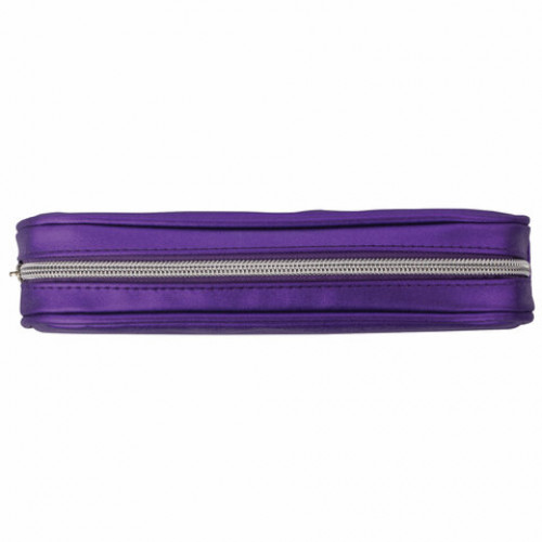 Пенал-косметичка BRAUBERG SPARKLE на молнии, мягкий, фиолетовый, 22х4х7 см, 270049