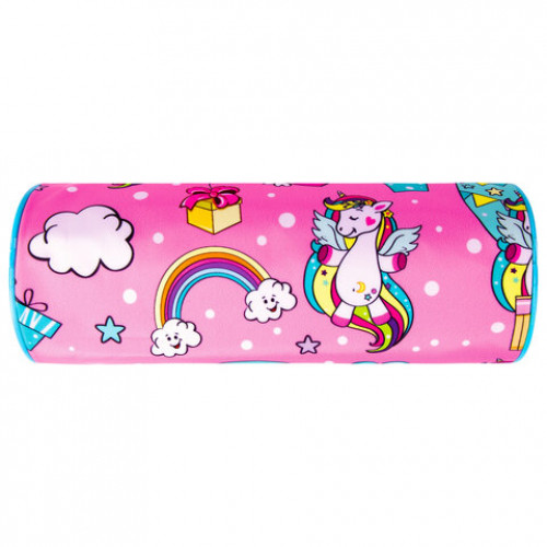 Пенал-тубус BRAUBERG, с эффектом Soft Touch, мягкий, Unicorn, 22х8 см, 229011