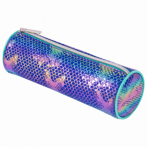 Пенал-тубус ЮНЛАНДИЯ SEASTORY на молнии, мягкий, Aquamarine, 21х7х7 см, 270047