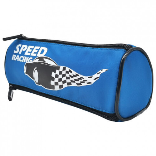 Пенал мягкий BRAUBERG, 3 отделения, нейлон, 21х7х7 см, Speed Racer, 271581