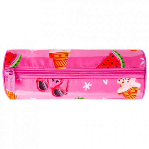 Пенал-тубус BRAUBERG, с эффектом Soft Touch, мягкий, Watermelon, 22х8 см, 229009