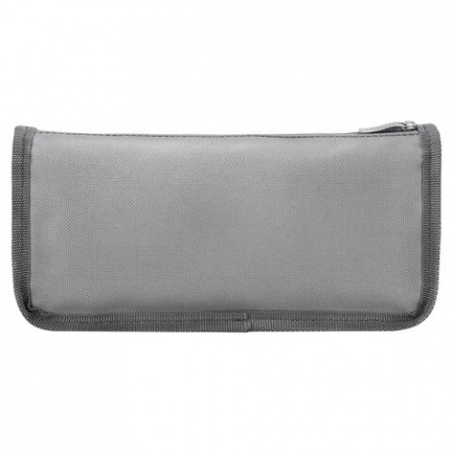 Пенал мягкий BRAUBERG, 2 отделения, полиэстер, Long cat, светло-серый, 21х9х6 см, 274612