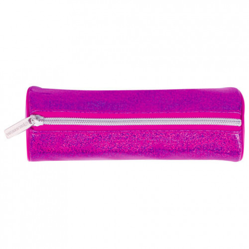 Пенал-тубус BRAUBERG, мягкий, Glitter Pink, 20х7х7 см, 229017