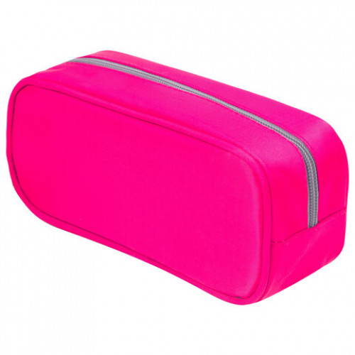 Пенал-косметичка BRAUBERG, мягкий, KING SIZE NEON PINK, 20х8х9 см, 229019
