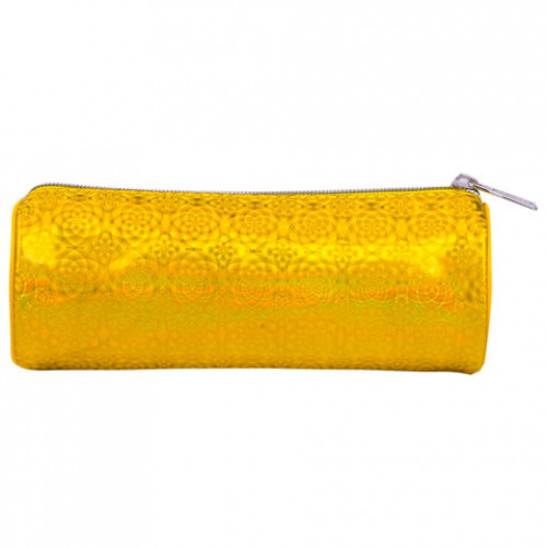 Пенал-тубус BRAUBERG, мягкий, Glitter Gold, 20х7х7 см, 229016