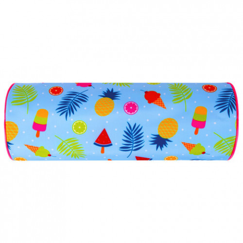 Пенал-тубус BRAUBERG, с эффектом Soft Touch, мягкий, Fruits, 22х8 см, 229014