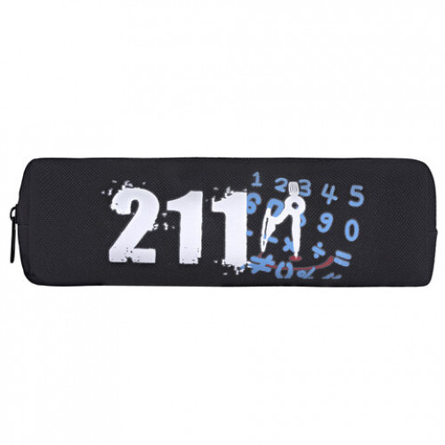 Пенал ЮНЛАНДИЯ ЮНИОР, 1 отделение, полиэстер, Maths, 20х6х4 см, 273808