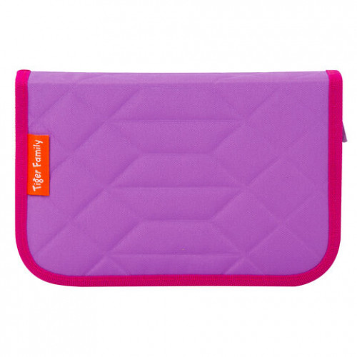 Пенал TIGER FAMILY с наполнением, 1 отделение, 2 откидные планки, 31 предмет, Rainbow Sorbet, 20х14х4 см, 228947, TGRW-011C1