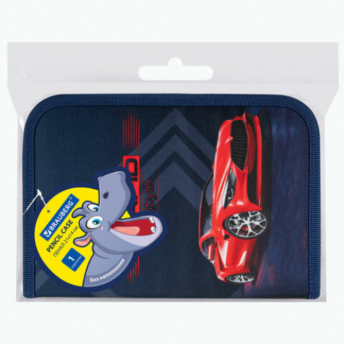 Пенал BRAUBERG, 1 отделение, полиэстер, 21х14 см, Rapid style, 270711