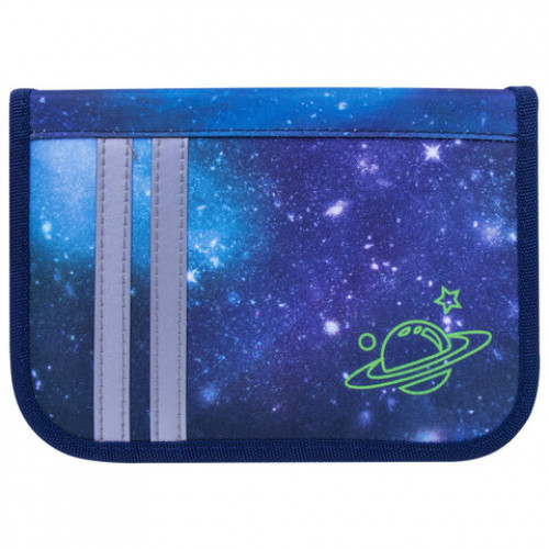 Пенал TIGER FAMILY 1 отделение, 1 откидная планка, ткань, Super Galaxy, 20х14х4 см, 228899, TGNQ-057C1E