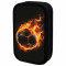 Пенал ЮНЛАНДИЯ, 3 отделения, картон с эффектом soft-touch, 19х11 см, Fire ball, 273501