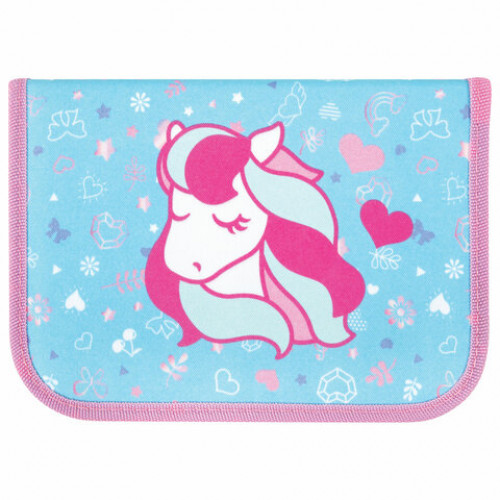 Пенал TIGER FAMILY 1 отделение, Musical Pony, 20х14х4 см, 270249