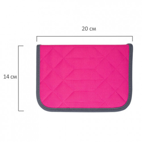 Пенал TIGER FAMILY 1 отделение, 2 откидные планки, ткань, Pink Lemonade, 20х14х4 см, 228951, TGRW-012C1E