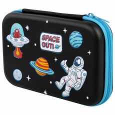 Пенал BRAUBERG KIDS большой удобный с откидной планкой, EVA, 22х15х4 см, Space out, 271556