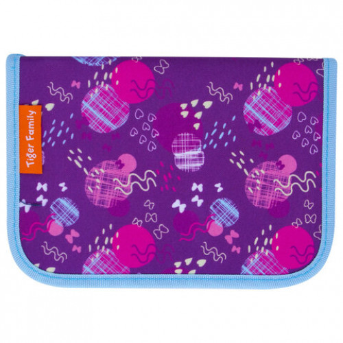 Пенал TIGER FAMILY 1 отделение, ткань, Rhythmic Butterfly, 20х14х4 см, 228956, TGCP-007C1E
