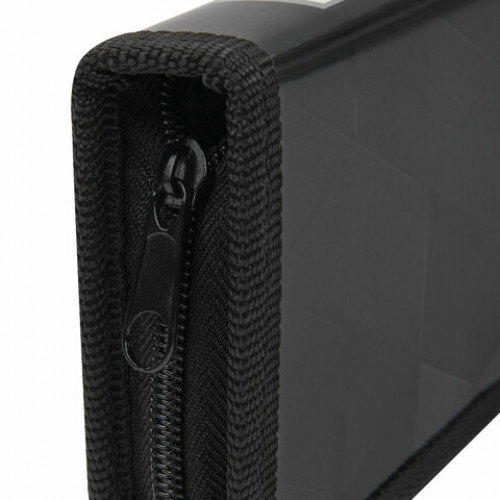 Пенал ПИФАГОР, 1 отделение, ламинированный картон, 19х9 см, Black, 271100
