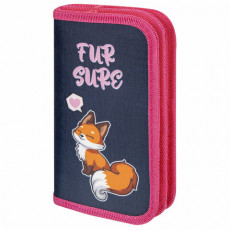Пенал ЮНЛАНДИЯ, 2 отделения, полиэстер, 19х11 см, Nice fox, 271022 Пенал ЮНЛАНДИЯ, 2 отделения, полиэстер, 19х11 см, Nice fox, 271022