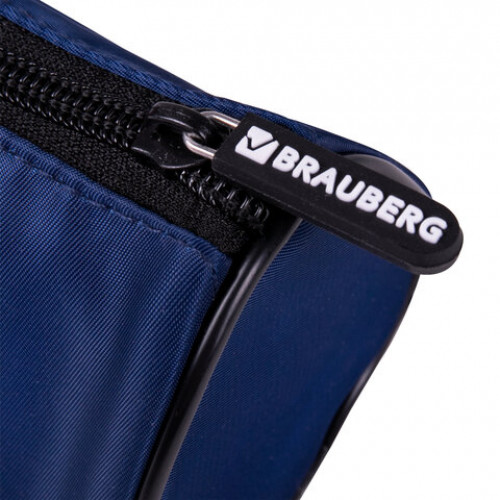 Пенал BRAUBERG, 3 отделения, нейлон, 21х7х7 см, Shark, 270842