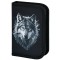 Пенал BRAUBERG, 1 отделение, полиэстер, 21х14 см, Gray wolf, 273520