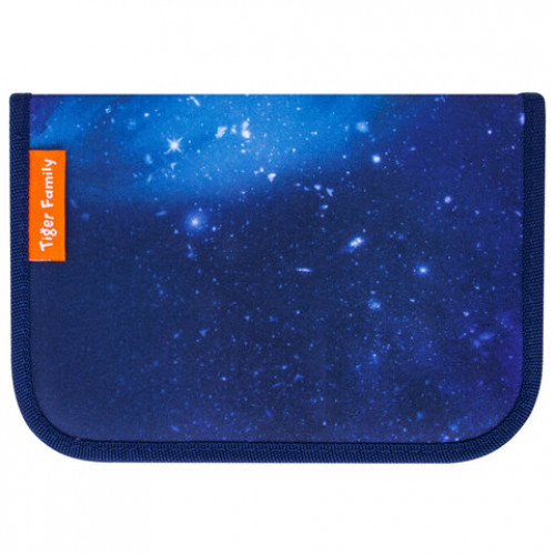 Пенал TIGER FAMILY 1 отделение, 1 откидная планка, ткань, Super Galaxy, 20х14х4 см, 228899, TGNQ-057C1E