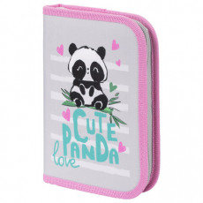 Пенал ПИФАГОР, 1 отделение, ткань, 19x13 см, Cute Panda, 270357 Пенал ПИФАГОР, 1 отделение, ткань, 19x13 см, Cute Panda, 270357