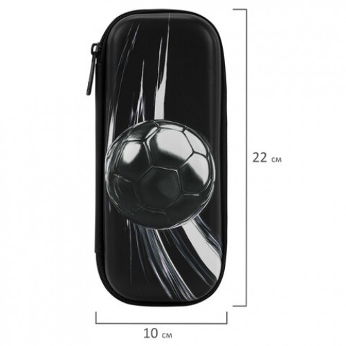 Пенал BRAUBERG, 1 отделение, 1 откидная планка, EVA, 22х10х5 см, Metal ball, 274606