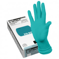 Перчатки нитриловые смотровые особо прочные удлиненные MANUAL XN809 Австрия 25пар, S, XN809-01