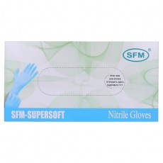 Перчатки нитриловые смотровые SFM Supersoft Германия 100 пар (200 штук) размер L (большой)