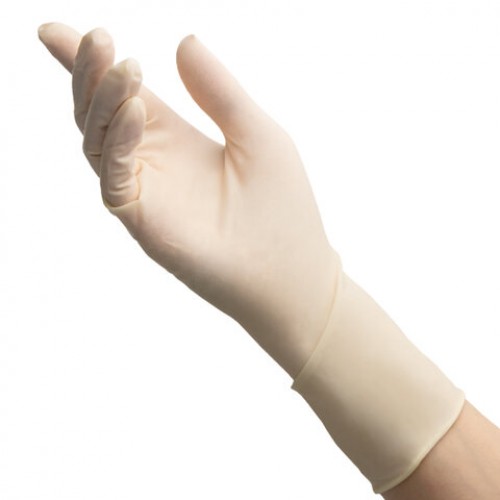 Перчатки латексные стерильные хирургические КОМПЛЕКТ 50 пар (100штук) неопудренные М размер 7 BENOVY, BS3WH7884