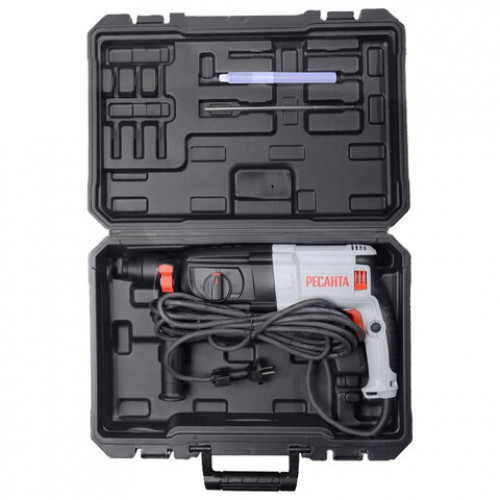 Перфоратор сетевой, 1000 Вт, 1100 об/мин, 4900 уд/мин, патрон SDS PLUS, РЕСАНТА П-32-1000К, 75/3/3