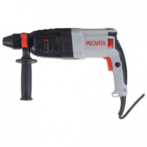 Перфоратор сетевой, 1000 Вт, 1100 об/мин, 4900 уд/мин, патрон SDS PLUS, РЕСАНТА П-32-1000К, 75/3/3