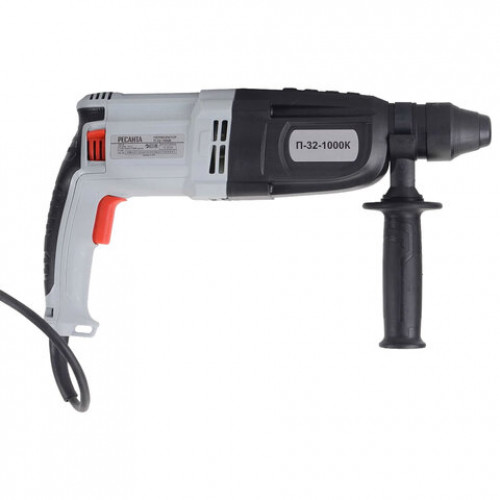 Перфоратор сетевой, 1000 Вт, 1100 об/мин, 4900 уд/мин, патрон SDS PLUS, РЕСАНТА П-32-1000К, 75/3/3