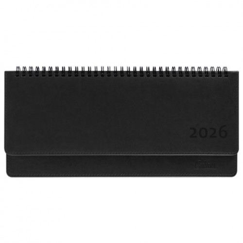 Планинг датированный 2026 305х140 мм GALANT Ritter, под кожу, черный, 117238