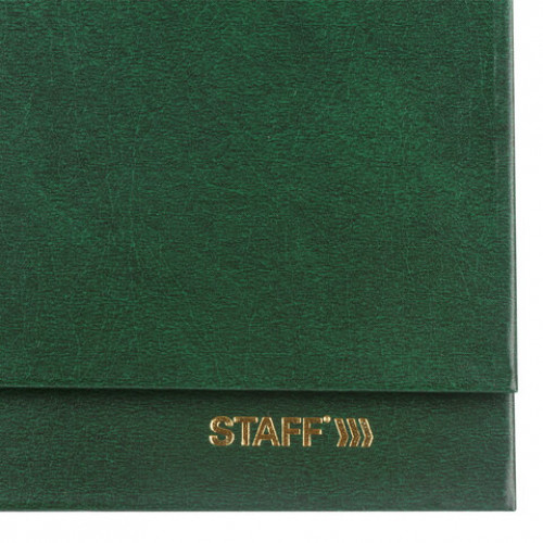 Планинг датированный 2022 (285х112 мм), STAFF, гребень, бумвинил, 56 л., зеленый, 113352