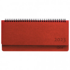 Планинг датированный 2023 305х140 мм GALANT Ritter, под кожу, красный, 114001
