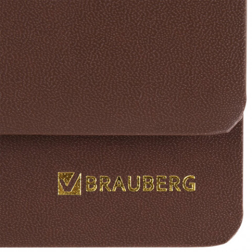 Планинг датированный 2024 305х140 мм, BRAUBERG Select, балакрон, коричневый, 114817