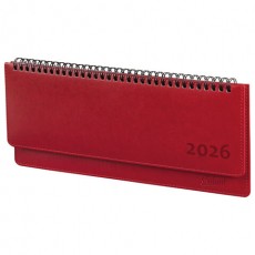 Планинг датированный 2026 305х140 мм GALANT Ritter, под кожу, красный, 117237