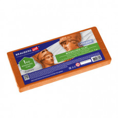 Пластилин скульптурный BRAUBERG ART CLASSIC, терракотовый, 1 кг, твердый, 106528 Пластилин скульптурный BRAUBERG ART CLASSIC, терракотовый, 1 кг, твердый, 106528