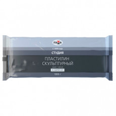 Пластилин скульптурный ГАММА Студия, серый, 1 кг, мягкий, 2.80.Е100.004.2