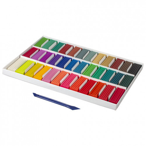 Пластилин классический BRAUBERG АКАДЕМИЯ, 36 цветов, 720 г, со стеком, ВЫСШЕЕ КАЧЕСТВО, 105901.