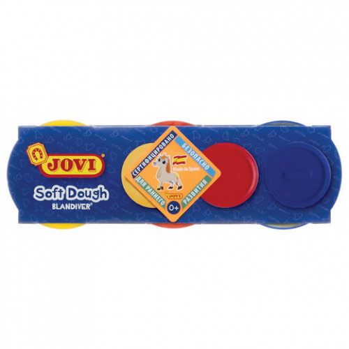 Пластилин на растительной основе JOVI (Испания), 3 цвета, 330 г, Blandiver, 403